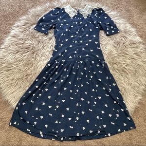 Vintage Pollyanna floral flood dress size 5/6